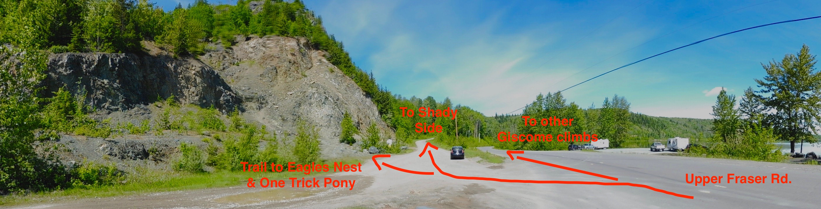 Image C: Directions to Eagles Nest, One trick Pony and Shady Side