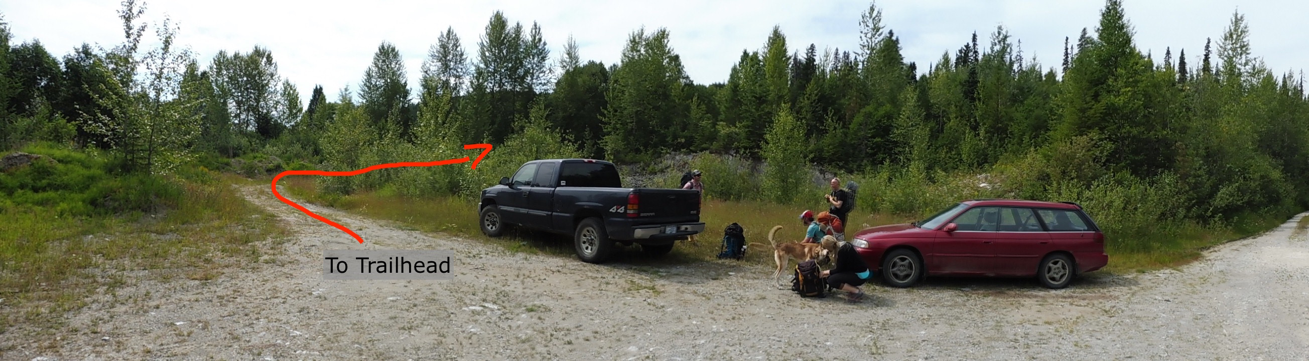 Image C: Direction to Upper Fraser Crag Trailhead