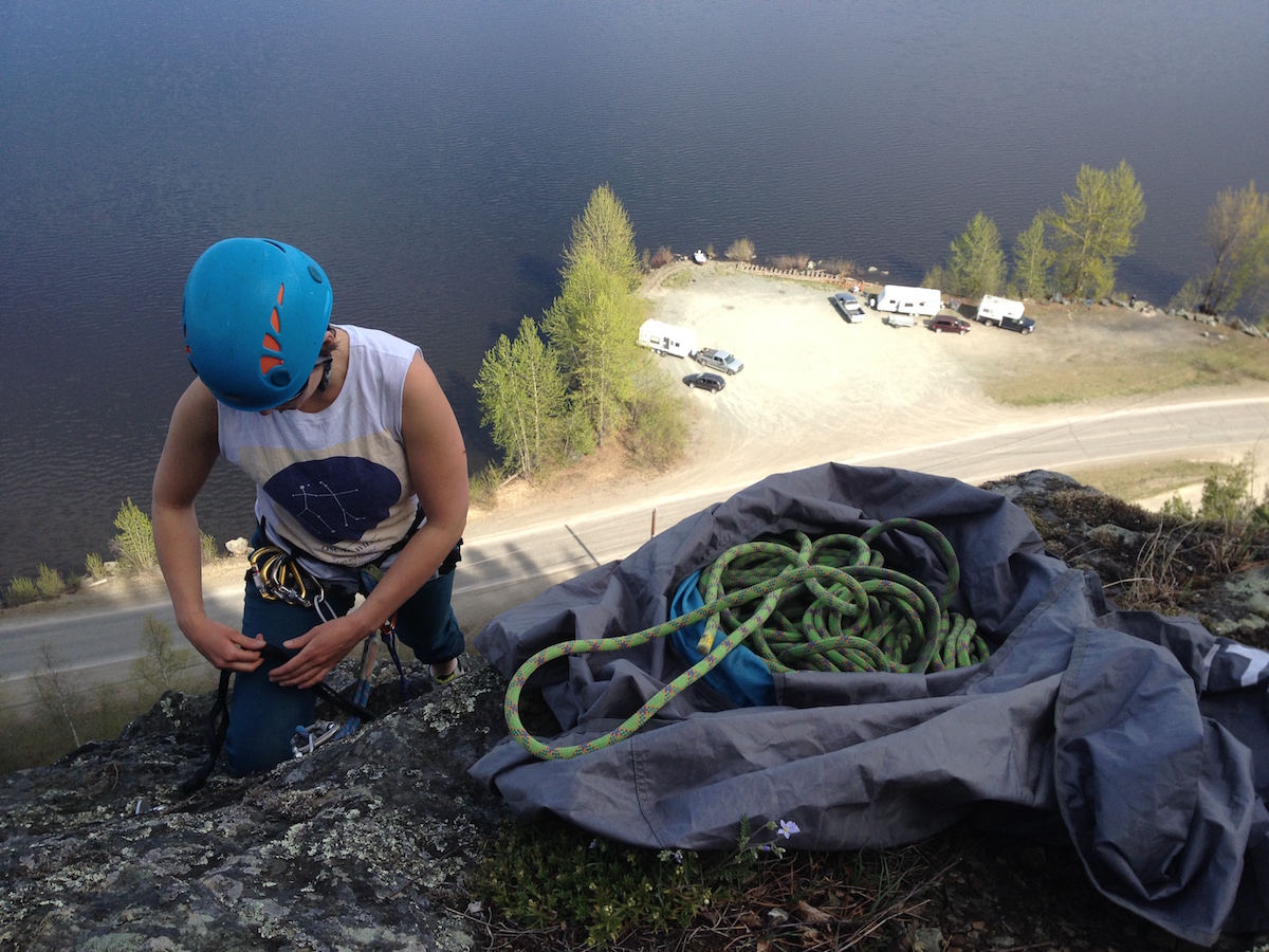 On top of Eagle's Nest Crag, overlooking Eaglet Lake, Giscome.